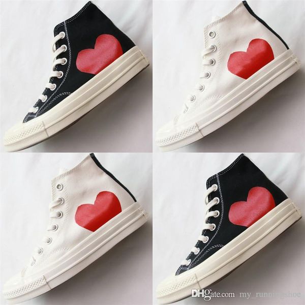 

классический play all star chuck обуви 1970-е годы 70 привет canvas совместно большие глаза сердца бежевый дизайнер случайные скейтборда кро