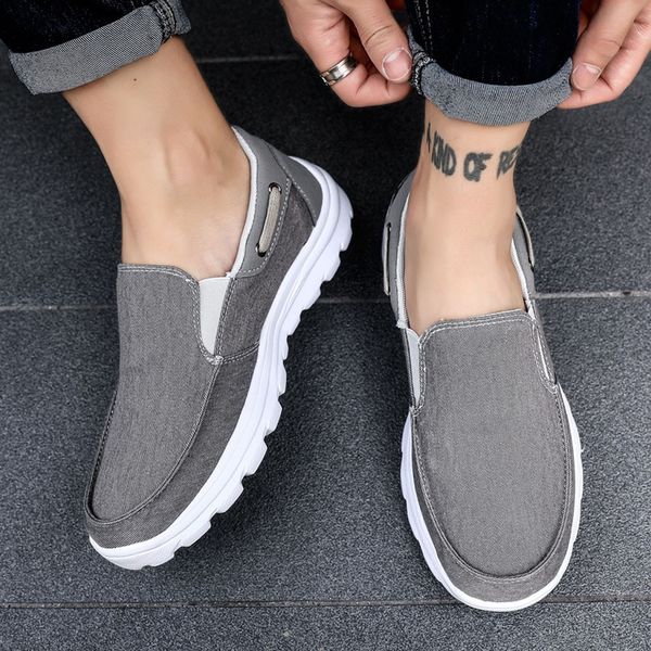 

SAGACE Summer men's new hipster canvas shoes comfortable lazy casual one pedal ultra light large size canvas shoes 2020