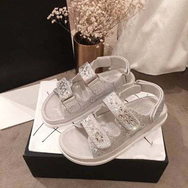 

2019 new arrival fashion women shoes luxury designer comfortable summer sandals genuine leather shoes size 35-40, Black