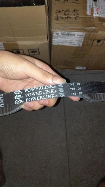 

drive belt of gy6 125cc/ 150cc v belt size is 743x20x30
