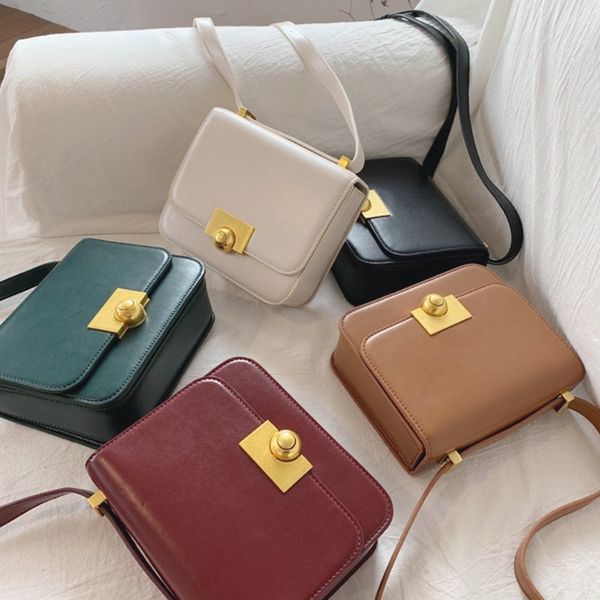 

2019 ocean gas simple one shoulder slanted small square bag