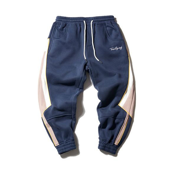 

fall/winter 2019 new color trend casual pants men's japanese retro joker sports toe guard pants men, Black