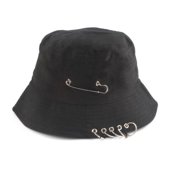

new fashion k iron ring bucket hat popular style hip hop cap 100% handmade rings casquette 2019 sale
