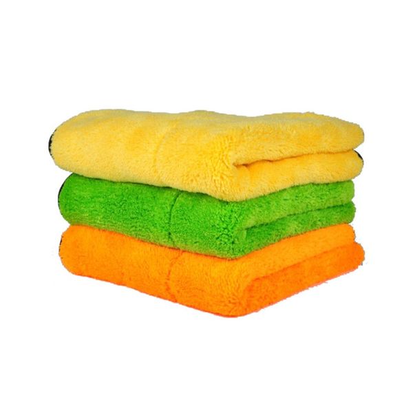 

2019 840gsm ultra thick car wash towel 30*30cm car care cloth double-sided coral fleece clean drying buffing super absorbent