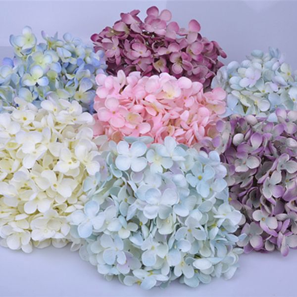 

10 pcs simulation hydrangea flower head diy manual hydrangea wedding decoration fragmentary fake wholesale