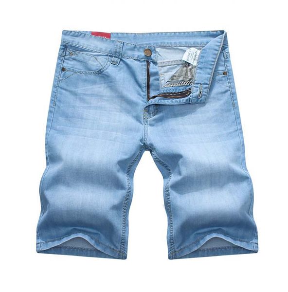 

men's short jeans fashionable all match denim shorts capris for men plus size ing, Blue