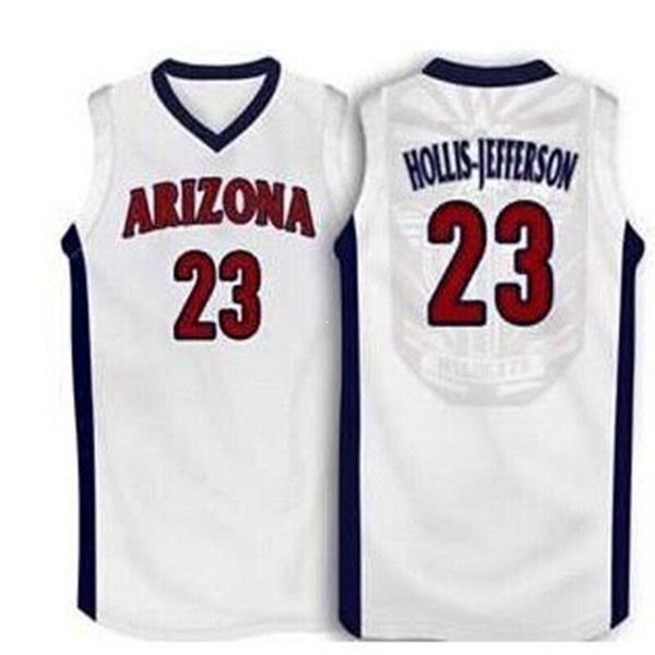 

custom #23 hollis-jefferson arizona wildcats basketball jersey embroidery stitched customize any size and name, Black;blue