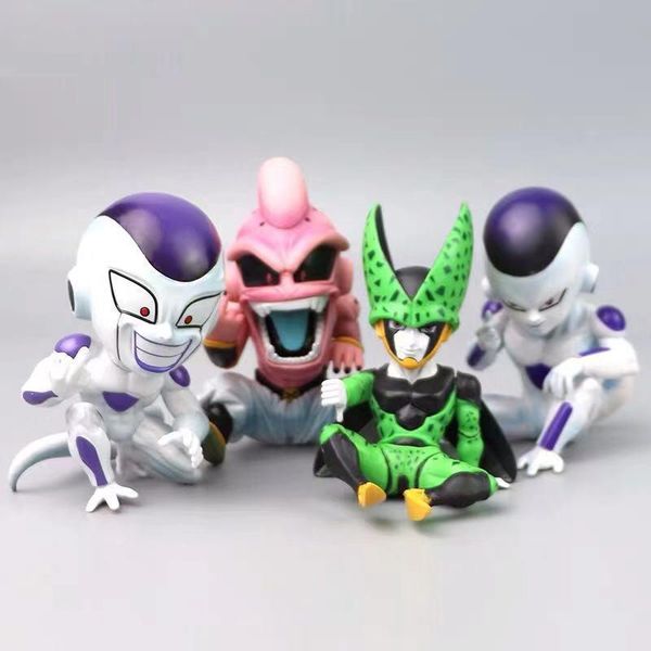 

nicegift boys gift 11cm anime dragon ball fighter z majin buu cell pvc action figure toys model kid buu a frieza fina from