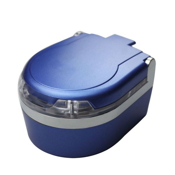 

portable car travel cigarette cylinder smokeless ashtray holder cup w/ led light