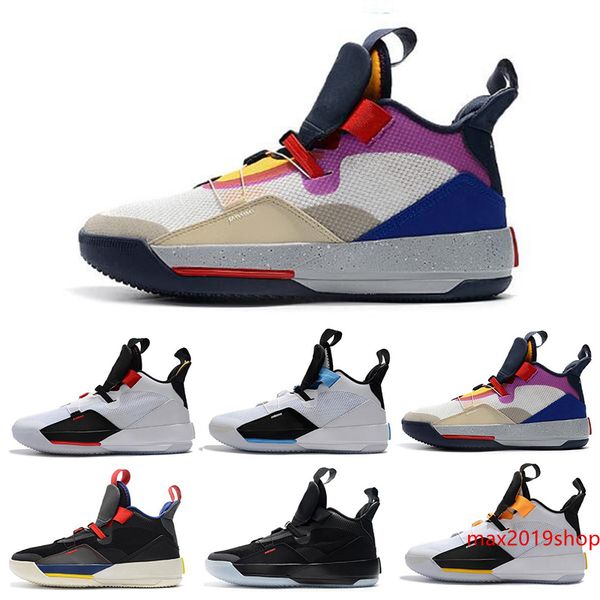 

высокое качество xxxiii 33 мужская баскетбол обувь для мужской jumpman 33s черный желтый зеленый белый спортивные мужские кроссовки кроссовк