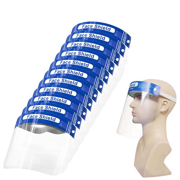 

fast shipping full face covering reusable face shield anti splash spray safety shield full face dust prevention shield