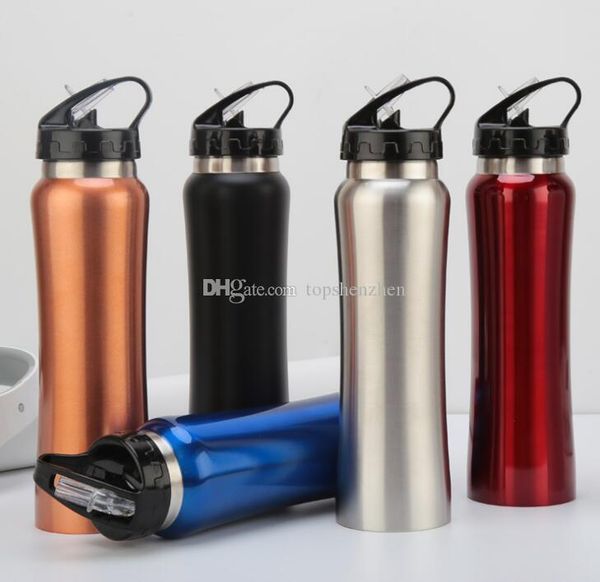 

500ml 17oz vacuum water bottle stainless steel vacuum straws bottle flask double wall vacuum insulated outdoor travel thermal bottle