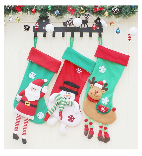 

christmas decoration santa claus hanging christmas stockings socks decoration candy bags