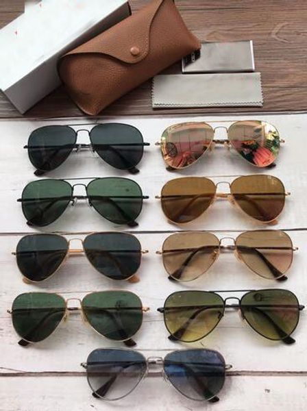 

brand new fashion ray sunglasses scuderia vintage pilot brand sun glasses polarized uv400 bans men womens luxury sunglasses, White;black