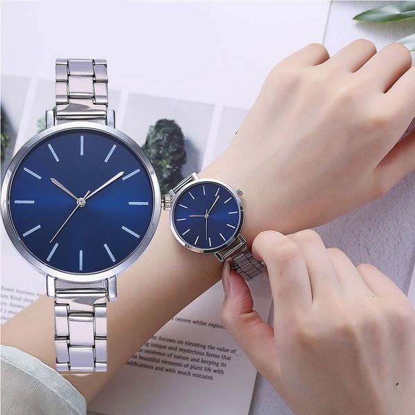 

multicolor women watch rose gold quartz mesh stainless steel strap casual wrist watch gift woman montre femme, Slivery;brown