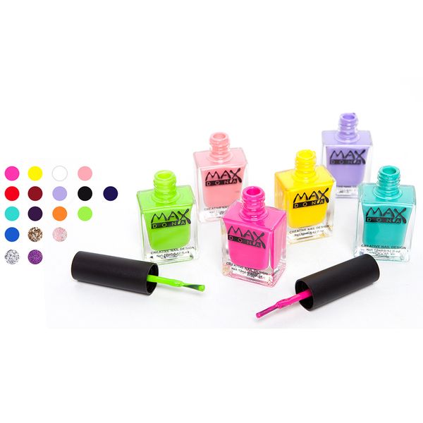

girls women 1x non-toxic soak off nail polish water-based nail art for children pregnant women