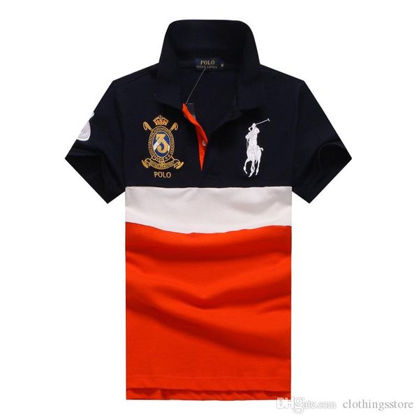 

ralph mens lauren short sleeve classic designer polo high end custom t-shirt fashion stitching polo pony embroidery polo wild t-shirtselling, White;black