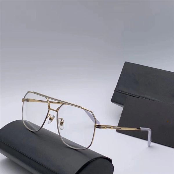 

retro metal men's sunglasses flat mirror vintage sun glasses qajar same eyewear 9081 opular sunglass fashion summer style with box high, White;black