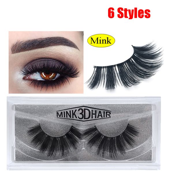 

1 pair 3d mink lashes thick cross long luxury handmade mink eyelashes medium volume longlasting wispy upper false eyelashes