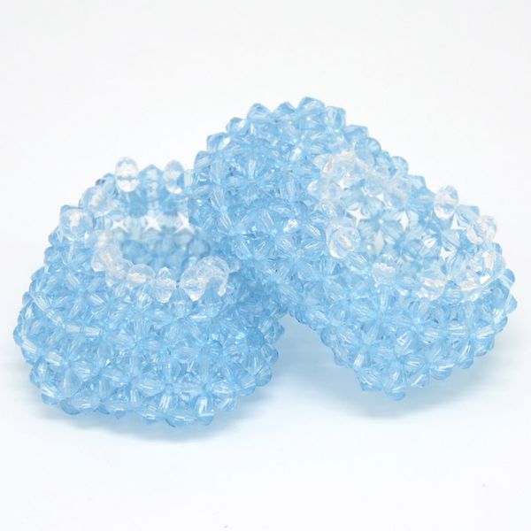 

18 inchs girl doll shoes for child party gift toys--doll clothes accessories manual bead light blue doll shoes for girl