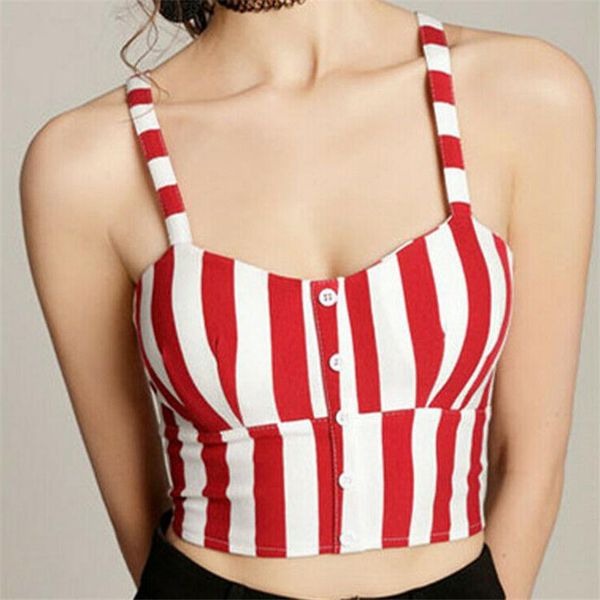 

женщины чистый полосатый камзол новый сексуальный strappy лето купальник женские модные кнопки короткие bodycon топы носить горячий продават, White