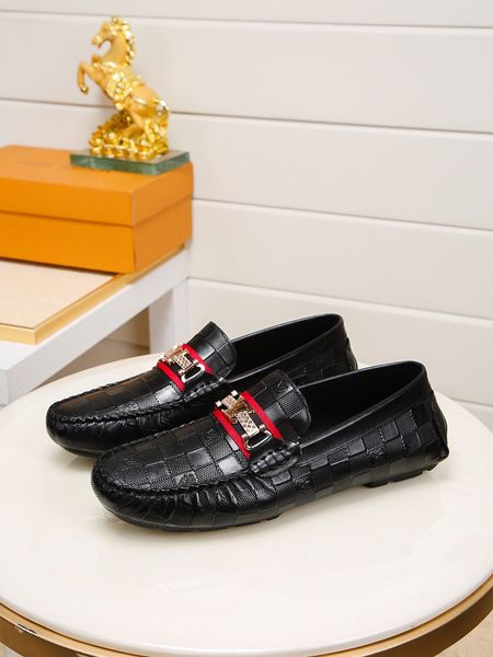 

2020 new style men's formal wear brand dress shoes men's business formal wear leather shoes men's designer business oxford sh, Black