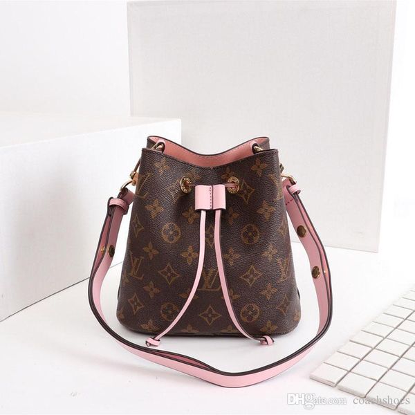 

the famous shoulder bags printed leather handbags women bags messenger bags preppy style brand bucket bag with box