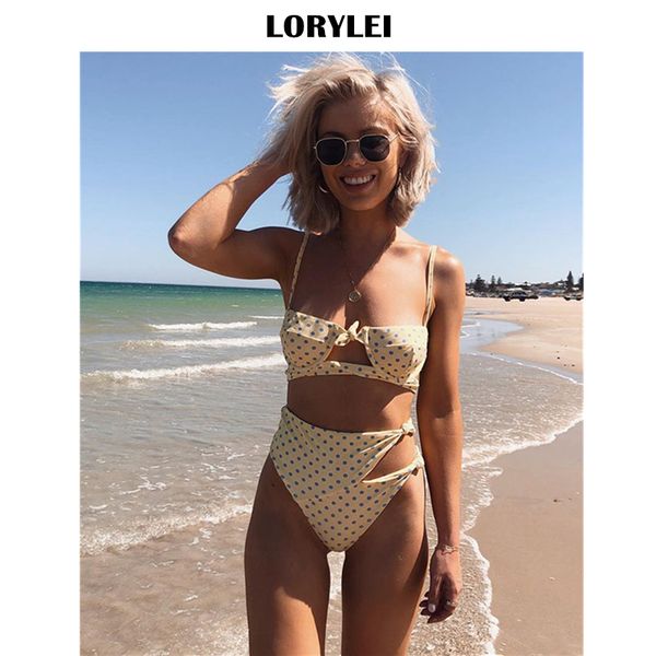 

2020 ретро dot печатные bikini set push up женский 2 шт купальники лета женщин пляжная одежда купальный костюм бразильский biquini l1, White;black