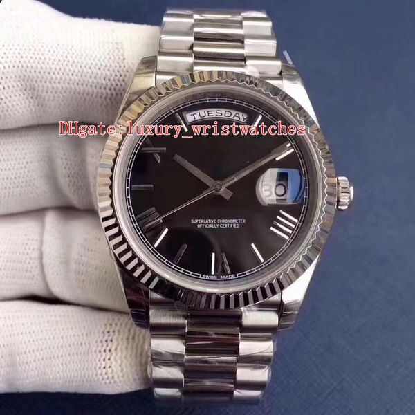 

men wristwatches ew maker v2 version 228239 40mm stainless 316l roman eta 3255 movement mechanical automatic mens watch watches, Slivery;brown