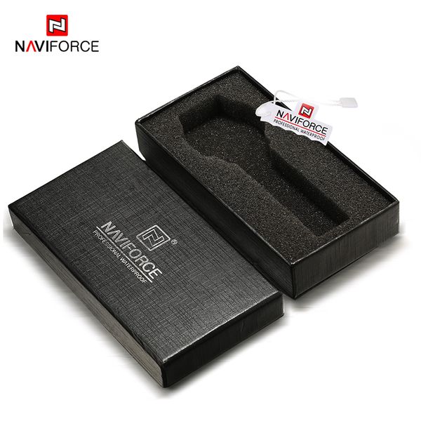 

original naviforce paper gift watch new box for gift present without watches, Black;blue