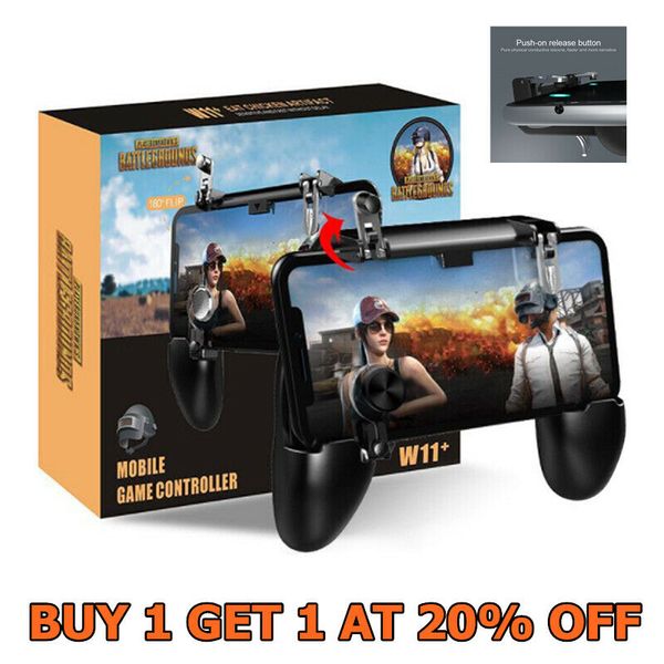 

W11 PUBG Мобильный игровой контроллер Металлическая кнопка L1 R1 Пульт дистанционного