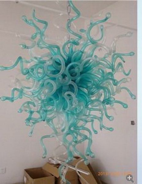 

art glass chandelier villa l decoration 100% hand blown glass chihuly style chandelier with led bulbs