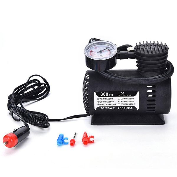 

djsona car mini inflatable pump electric tire pressure monitor compressor portable psi 12v pumping air tires pumps dropshipping