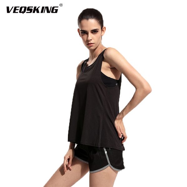 

quick drying running shirts, breathable female sports vest, fitness yoga running shirts,women workout shirt,women sports wear, Black;blue