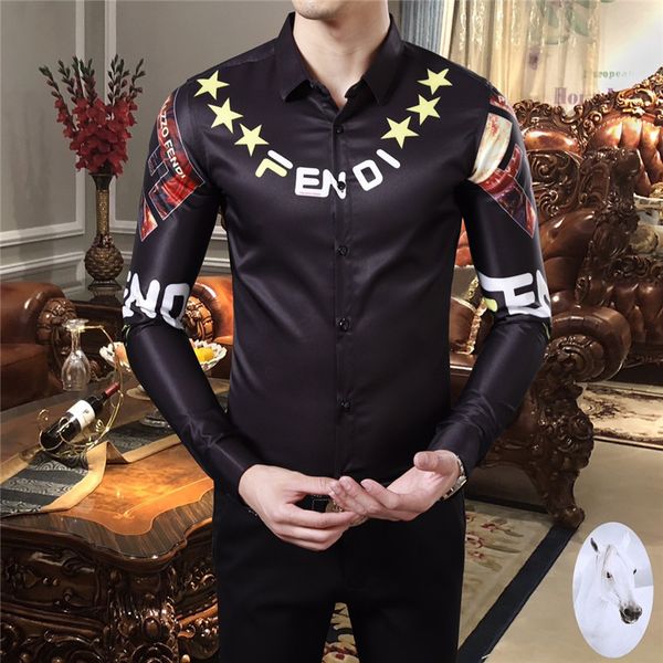 

medusa men's shirt dress up new menmedusa men's shi's long sleeve shirt luxury men's casual designer fashion shirt socia, White;black