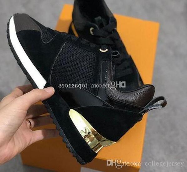

wholesale 2019 new luxury leather casual shoes women designers sneakers men shoes genuine leather fashion mixed color with original box