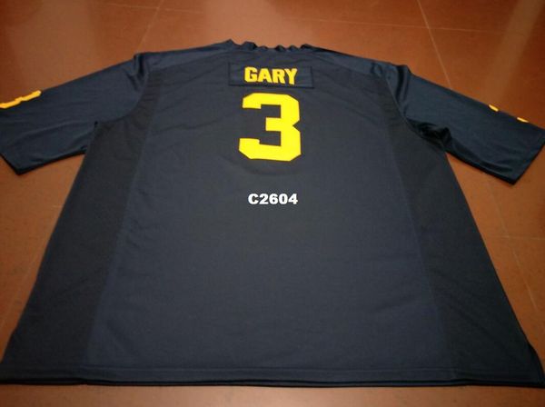 

мужчины мичиган росомаха #3 рашан гари выпускников колледжа джерси s-4xlor пользовательские любое имя или номер джерси, Black;red