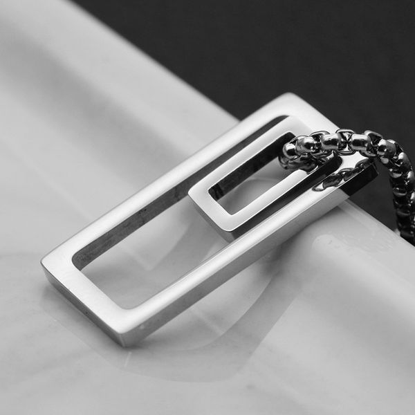 

gold necklaces pendants fashion stainless steel chain necklace women large statement woman accessories fibonacci sequence 2020, Silver