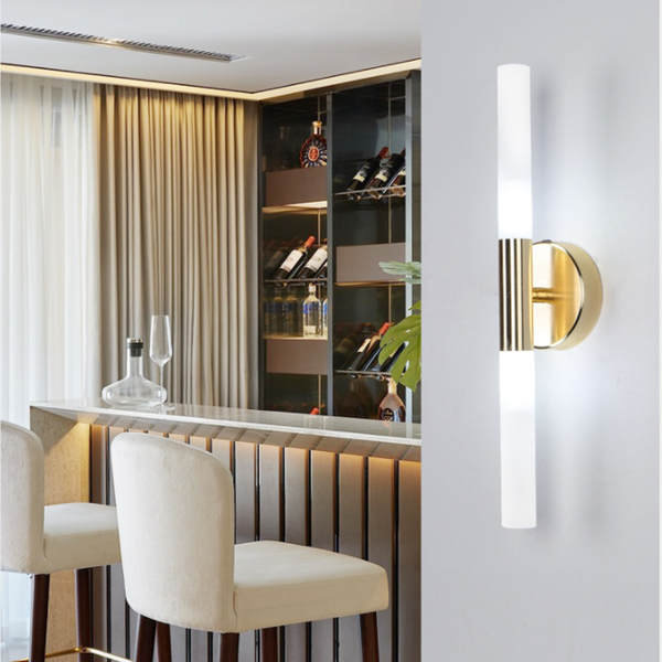 

postmodern luxury living room wall lamp g9 bulb metal gold black entrance corridor tv background bathroom led mirror front light