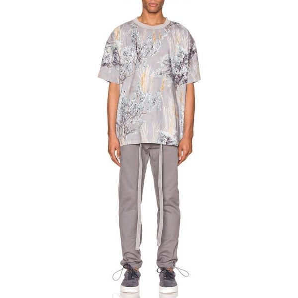 

2020fw flower steppe soul camouflage tee printed short sleeves men women couple casual street skateboard t-shirt crew neck fashion hfhltx045, White;black