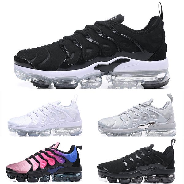 

2020 new tn plus gs greedy se og cq decon pack mercuiales running shoes mens women trainers chaussures blue fury sport sneakers size 36-45, Black