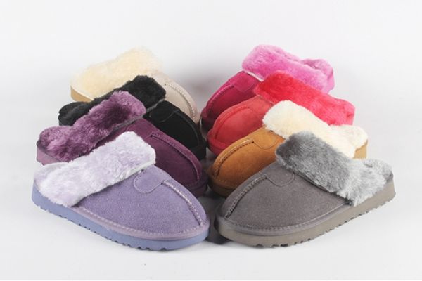 

Hight quality 13 ugg 5125 winter warm wool fur lipper au tralian cla ic cowhide now boot 5825 men and women hort ankle boot, Black;brown