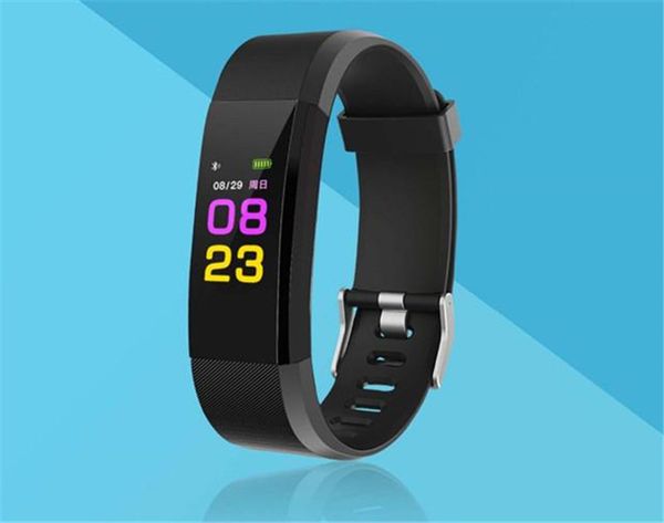 

Id115 plu mart bracelet fitne tracker mart watch heart rate watchband mart wri tband for apple android cellphone with box