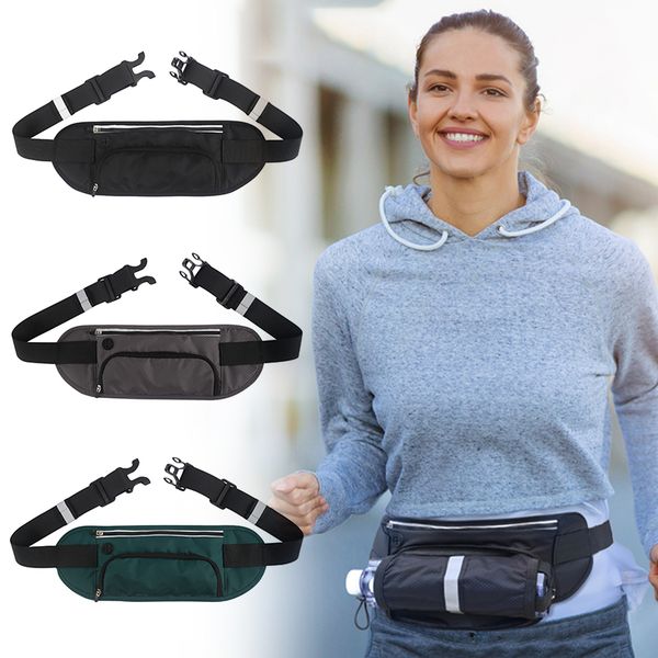 

waterproof gym running sports bag man women waist pack belt portable hold water bag zipper pocket cycling phone running belt