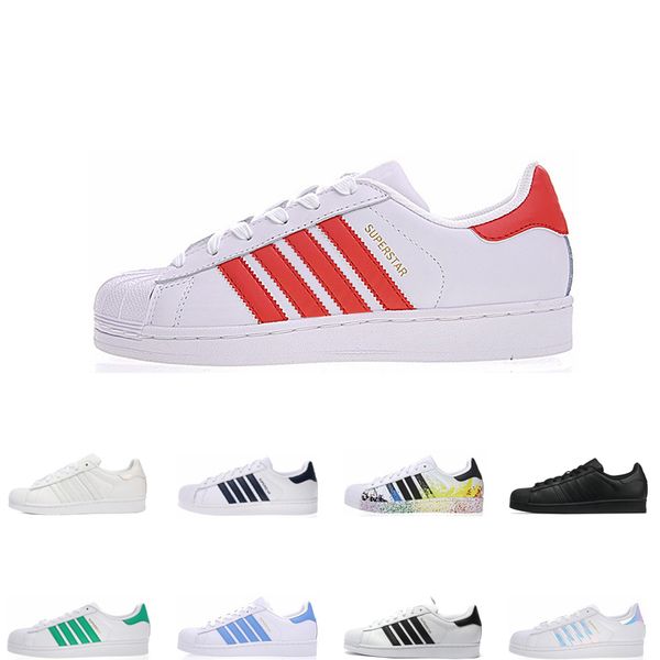 

fashion men women casual shoes superstar female flat shoes red white green blue deportivas mujer lovers sapatos femininos size 36-45