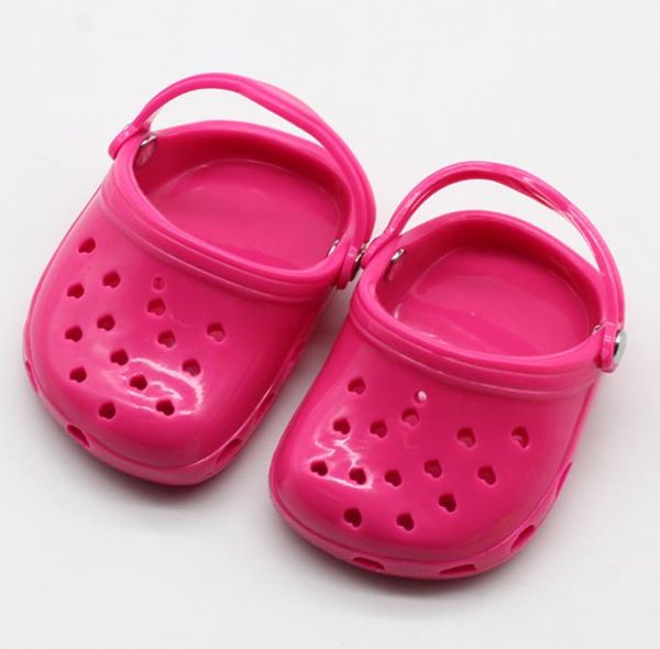 

new sandal plastic shoes for 43cm baby dolls 17 inch born dolls shoes