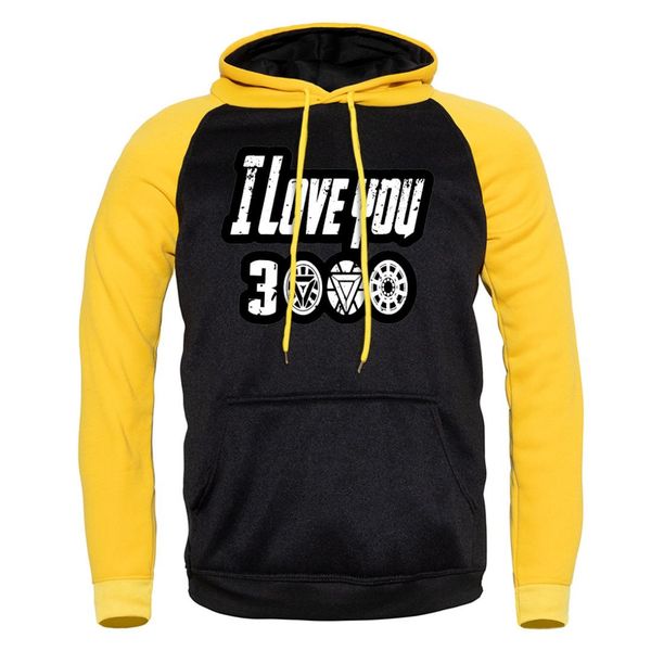 

the mens hoodie new arrival fashion brand letter print i love you 3000 harajuku streetwear hip hop sportswear sale, Black