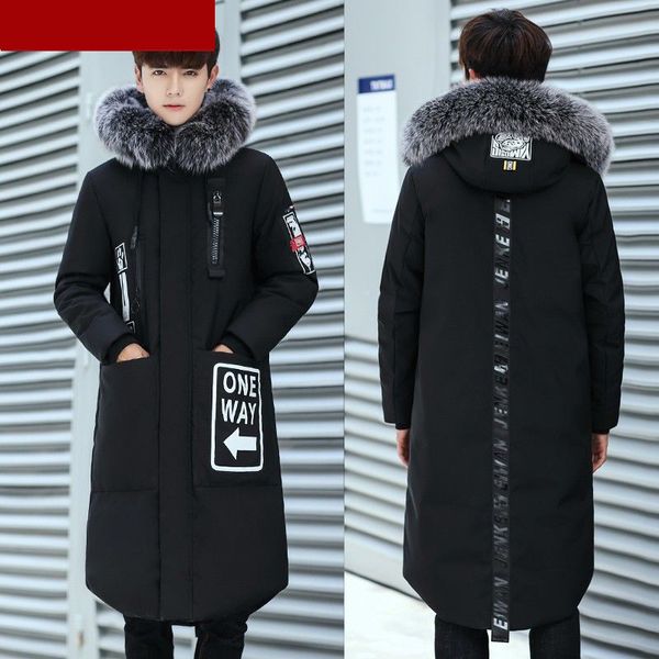 

мода зима парки мужчины -30 градусов новые куртки пальто мужчин теплое пальто повседневная парка утолщение пальто для зимы, Tan;black