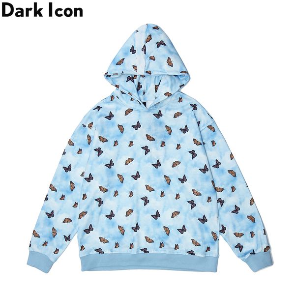

dark icon colorful butterfly hoodie men women 2020 new arrival streetwear men's hoodies sweatshirt with hoodie, Black