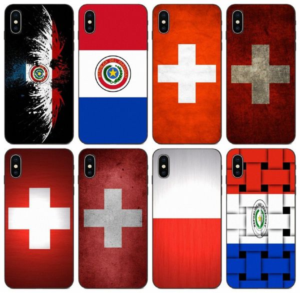 

[tongtrade] national flag poland switzerland paraguay case for iphone 8s 7s 6 5 plus x xs 11 pro max samsung a50 s10 huawei y6ii lg v40 case
